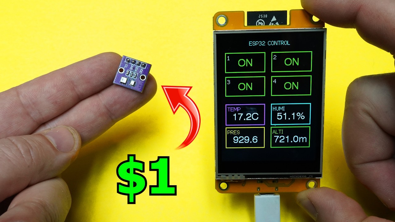 Using $1 Aliexpress Sensor and CYD ESP32 I made Cool Project