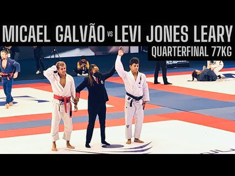 Micael Galvão vs Levi Jones-Leary. Quarterfinal 77kg Abu Dhabi World Professional Jiu Jitsu 2021.