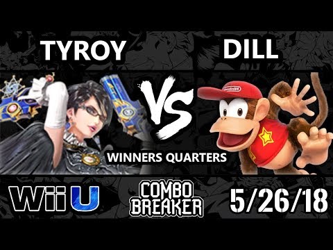 Combo Breaker 2018 Smash 4 - E2C | tyroy (Bayonetta) Vs. Ho3K | Dill (Diddy Kong) - Wii U WQ