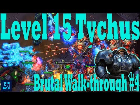 StarCraft 2: Level 15 Tychus Walk-through #4, Brutal Co-op, Mastery 90+ (The Vermillion Problem)