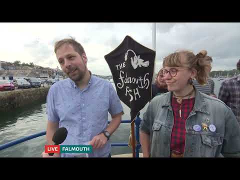 The Falmouth Fish Live on ITV West Country News - 14 June 2019