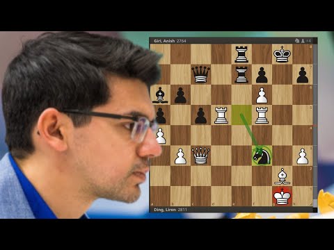 The Tournament is HEATING UP! - Ding Liren vs Anish Giri - Tata Steel Masters 2023 - ROUND 9