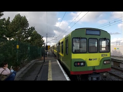 Ride onboard DART class 8300 (8314) from Blackrock to Booterstown With Fail at end.