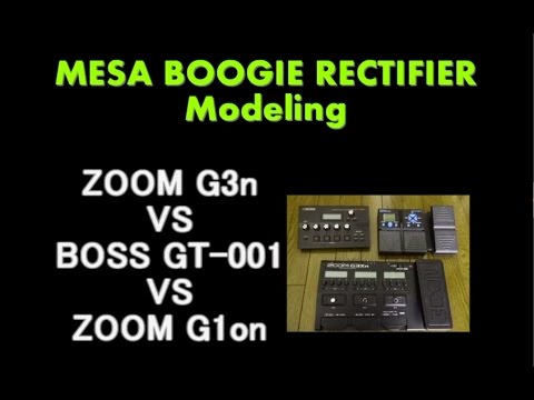 ZOOM G3n vs G1on vs BOSS GT-001 | MESA BOOGIE  RECTIFIER | Metallica Sound