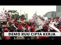 Ribuan Buruh Kembali Gelar Unjuk Rasa Di Depan Gedung DPR Tolak RUU Cipta Kerja INews Pagi 14 08