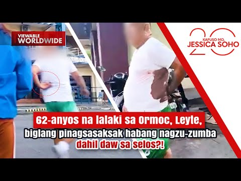 Lalaki, biglang pinagsasaksak habang nagzu-zumba dahil daw sa selos?! | Kapuso Mo, Jessica Soho