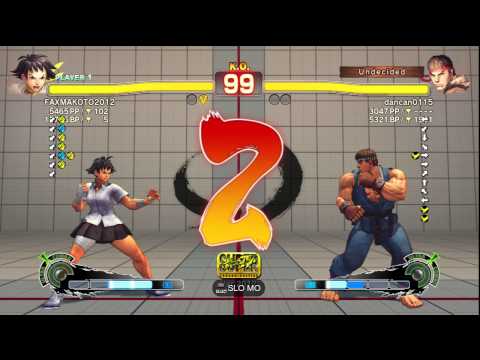 SSF4 AE Ver. 2012: FAXgimoto [Makoto] vs. dancan0115 [Ryu] - PSN Ranked Match