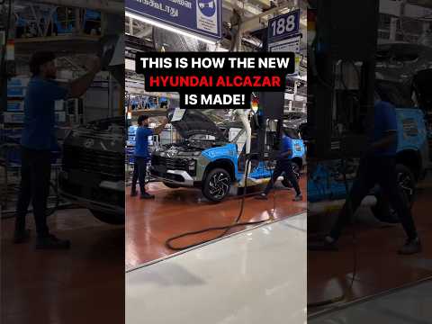 The new Hyundai Alcazar facelift launches on Sept 9! Here’s a BTS look at how it is made #PowerDrift