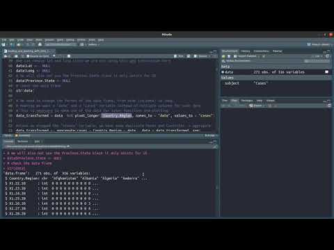 DataScience: Datensätze in Rstudio laden und umformatieren