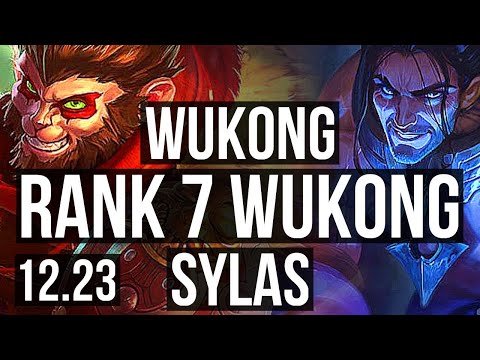WUKONG vs SYLAS (JNG) | Rank 7 Wukong, 6 solo kills, Godlike | KR Challenger | 12.23