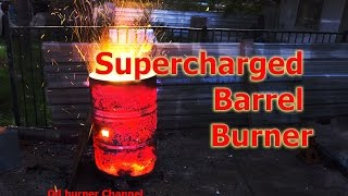 Turbo Burn Barrel. Fan forced fast rubbish incineration, No Smoke