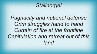 Sodom - Stalinorgel Lyrics