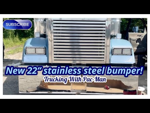 New 22 inch bumper & watermelon lights installation on the Freightliner Classic