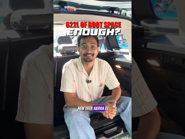 Tata Sierra.ev Boot Space Check