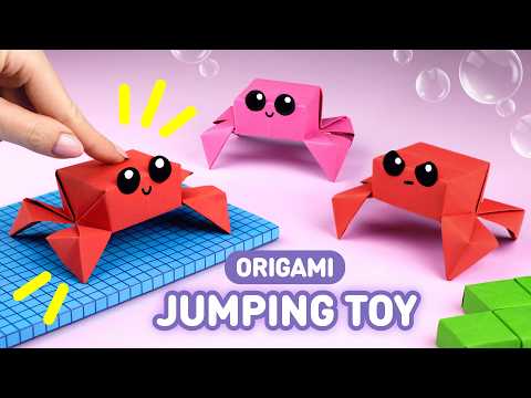 Оригами Pop It Котик из бумаги Origami Paper Pop It DIY TikTok Fidget Toy Антистресс игрушка