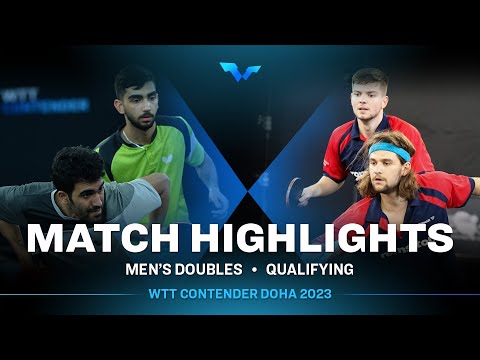 Rares Sipos/Cristian Pletea vs Navid Shams/Sajad Hosseini | MD Qual | WTT Contender Doha 2023