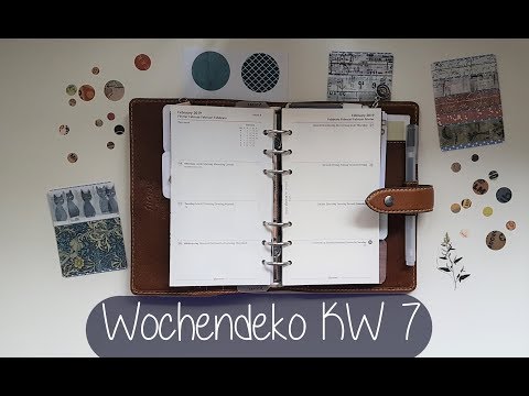 Filofax Wochendeko KW 7