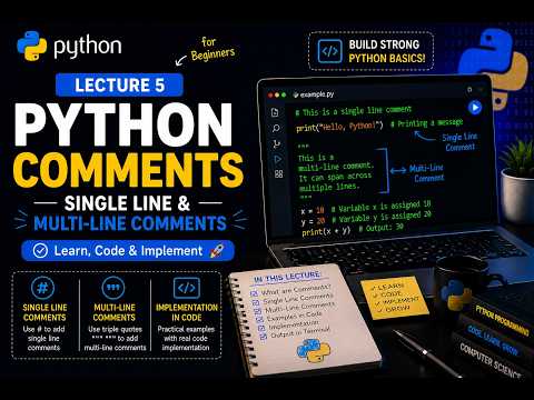 Lecture 5 Python Comments Single Line Multi Line Comments Skillify Python Course