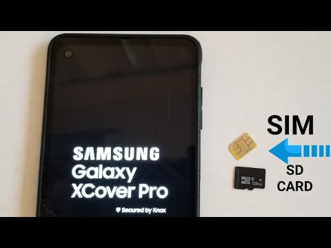 Samsung Galaxy XCover Pro: SIM-/Speicherkarte einlegen und entfernen
