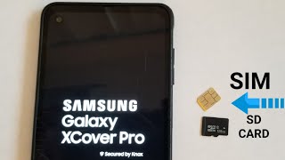 Samsung Galaxy XCover Pro How to insert and remove SIM / Memory card