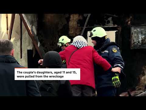 俄羅斯無人機攻擊釀2死！孩童受傷情況曝光！ (Couple dead, children injured in Russian drone strike)