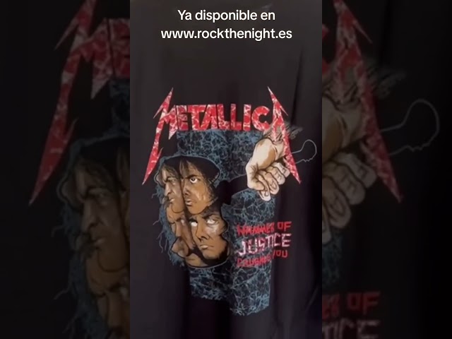 Vídeo relacionado con Camiseta Metallica And Justice for all. Camiseta de rock oficial. Banda de heavy metal. Camiseta unisex para adulto y niño., M