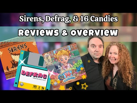 Sirens, Defrag and 16 Candies - 3 mini Reviews for 3 mini games