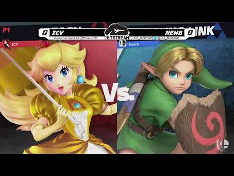 Quarantainment 24 Winners R3 - ICY (Peach) Vs. Newb (Young Link) Smash Ultimate - SSBU