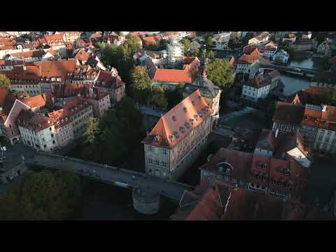 Bamberg von Oben - Drohnenaufnahme in 4K der Bamberger Altstadt