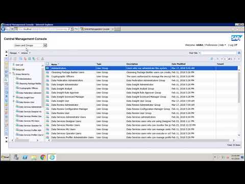 SAP BO Administration Introduction