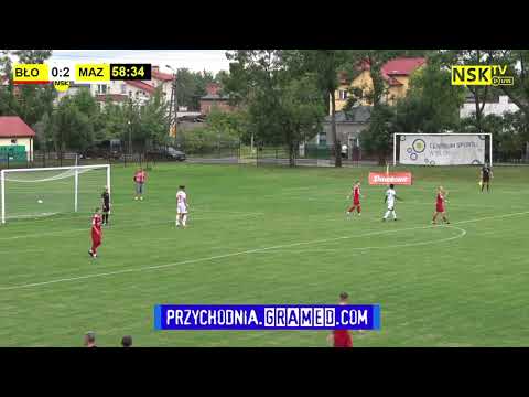 tv.nsk.pl [bramka ze spalonego?] Błonianka Błonie - Mazovia Mińsk Maz. 0:3 (0:2) 2023-08-04 g. 18:00