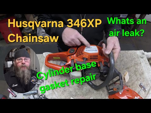 Husqvarna 346XP Cylinder Base Gasket Repair