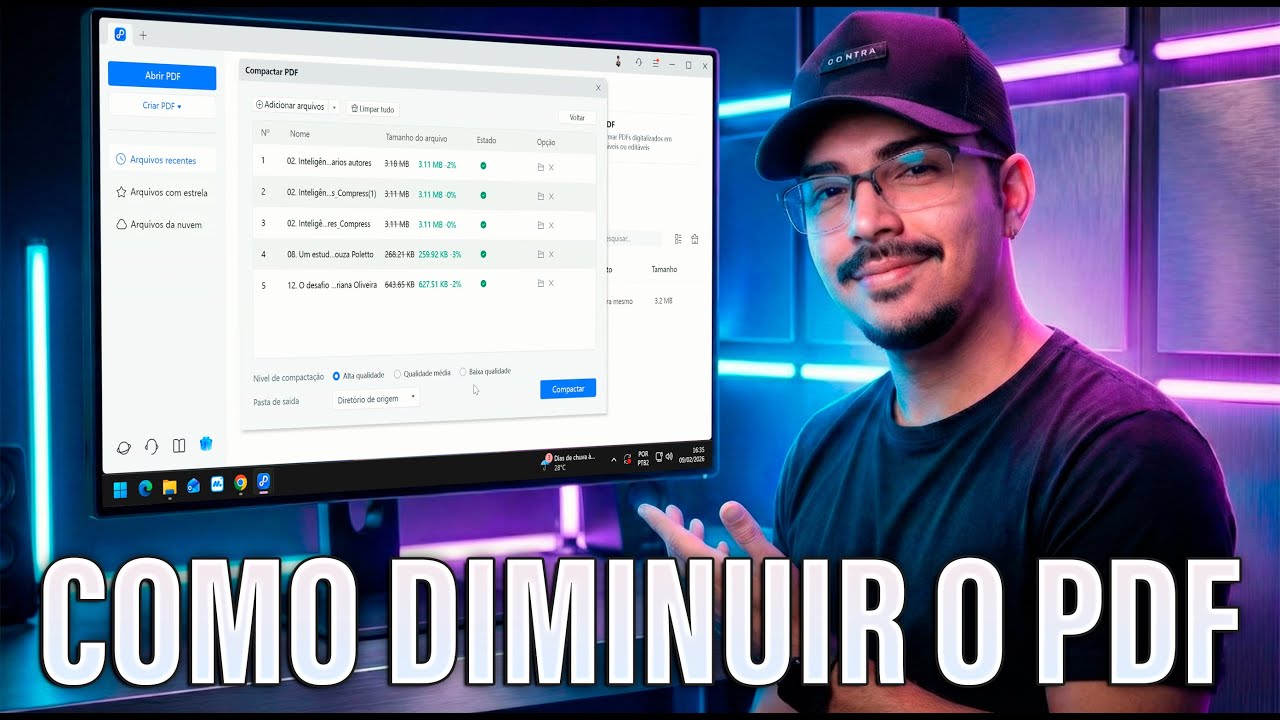 Como Diminuir o Tamanho do PDF Grátis - 2026 atualizado