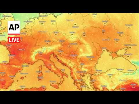 LIVE: Heat map shows soaring temperatures across Western Europe