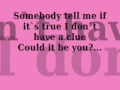 Cascada - Could it be you? (lyrics)