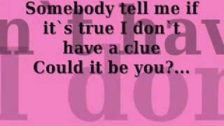 Cascada - Could it be you? (lyrics)