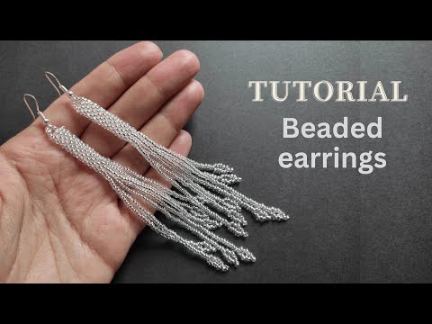 Tutorial de aretes de cuentas de semillas para principiantes, aretes de bricolaje con cuentas