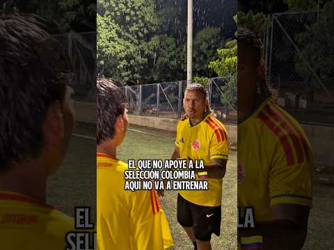 El que no apoye a la selección Colombia aquí no va a entrenar 😳⚽️😂 #viralreelsシ #football #Fútbol