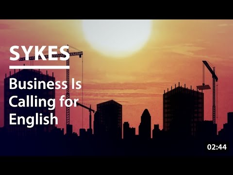 Sykes: Business Is Calling for English