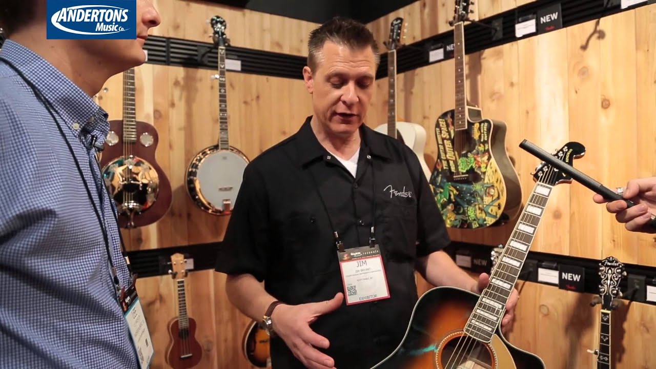 NAMM 2015 Archive - 2015 Fender Acoustic Guitar Models! - YouTube