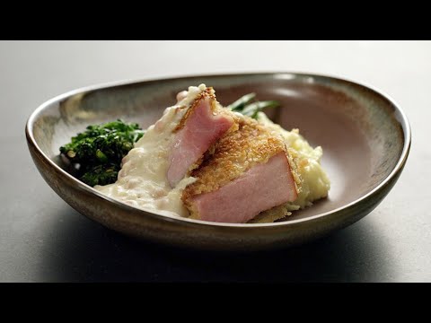 Chicken Fried Ham with Mashers and Ham Gravy