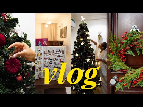 VLOG: CHRISTMAS DECORATIONS + HOME DECOR + ADVENT CALENDAR + MORE