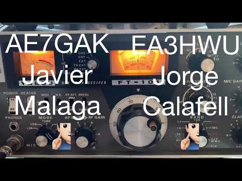 2020 primer QSO EA3HWU con Yaesu FT-101 año 1971