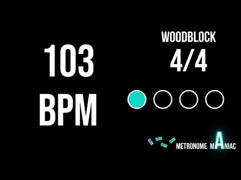 Metronome 103 BPM 4/4 - Woodblock