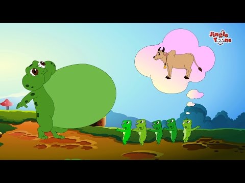 Frog & Ox (मेंढक और बैल) | Aesop Stories: Mendhak Aur Bail | Animated Stories