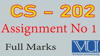 Download the video "CS - 202 Assignment No 1 |Solved Assignment | vu solved Assignment 2025"
