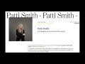 Patti Smith  "Wing"  01/10/23   Paris, Maison de la Poésie