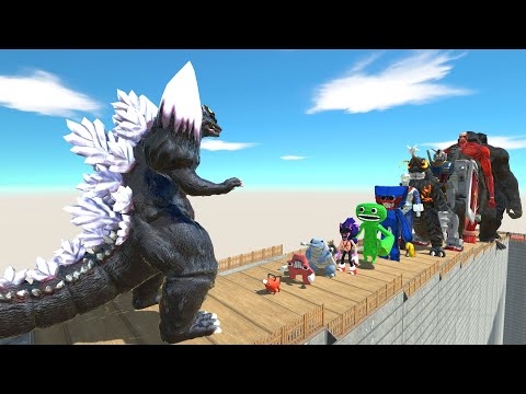 Space Godzilla vs Heisei Godzilla DEATH FALL - Animal Revolt Battle Simulator