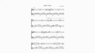SOUL EYES, An Easy Guitar Duet. Download score at https://gilbertisbin.com/compositions/guitar/