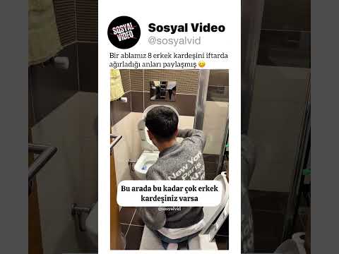 Bir ablamız 8 erkek kardeşini iftarda ağırladığı anları paylaşmış 😊